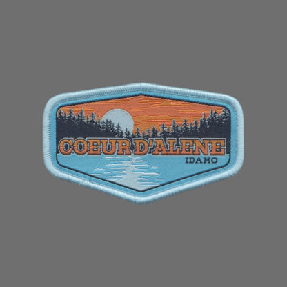 Idaho Patch – Coeur D'Alene ID Souvenir – Travel Iron On Applique CO Patch Embellishment 3.25" Woven Badge Emblem