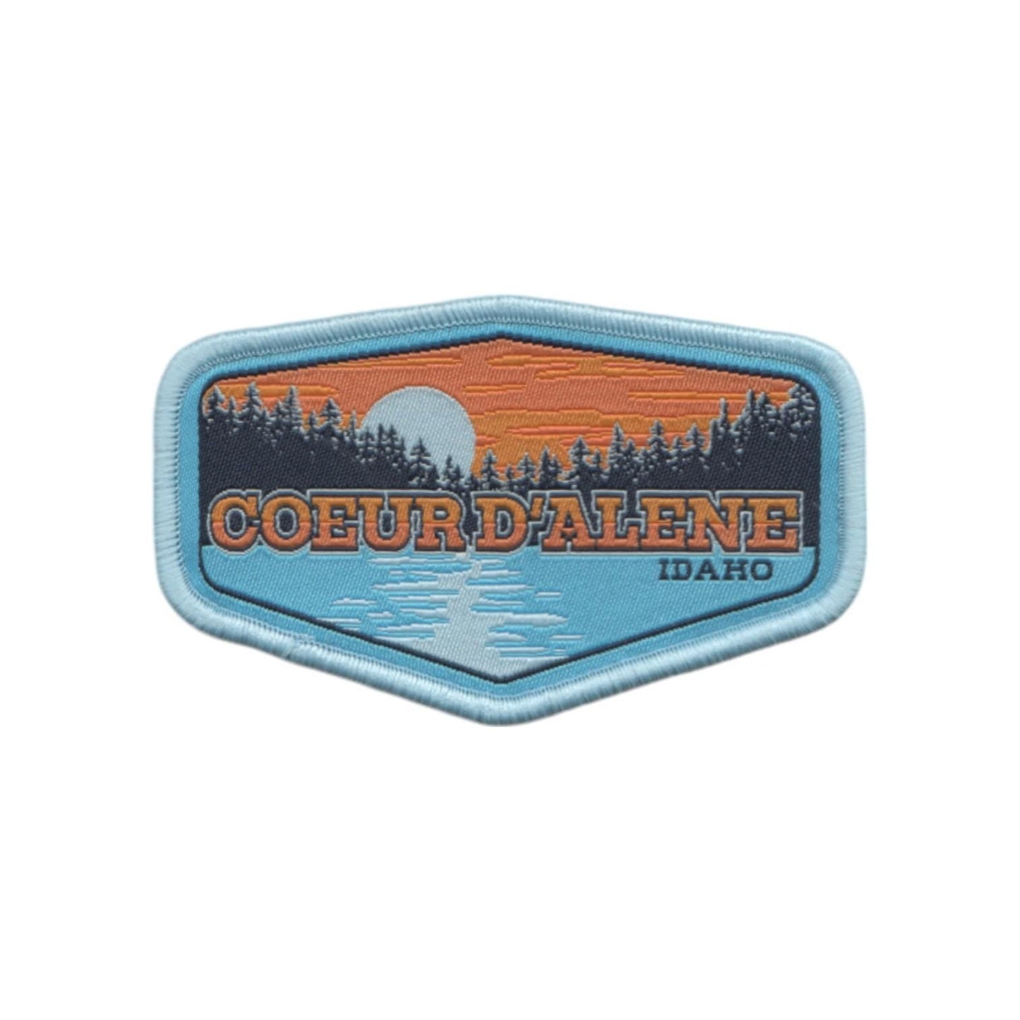 Idaho Patch – Coeur D'Alene ID Souvenir – Travel Iron On Applique CO Patch Embellishment 3.25" Woven Badge Emblem