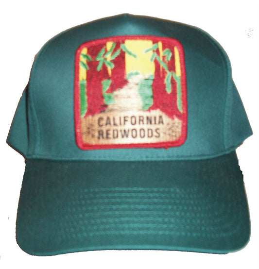 CALIFORNIA REDWOODS cotton dk grn cap