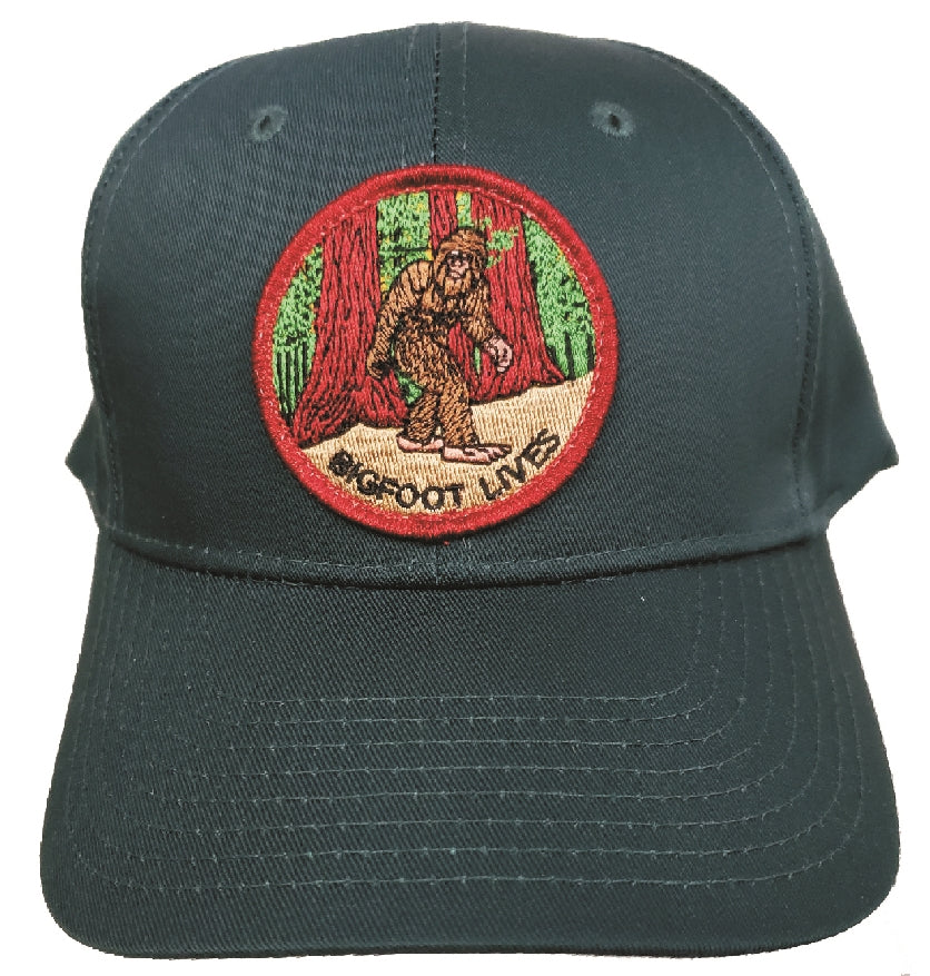 BIGFOOT LIVES dark green cotton low profile cap