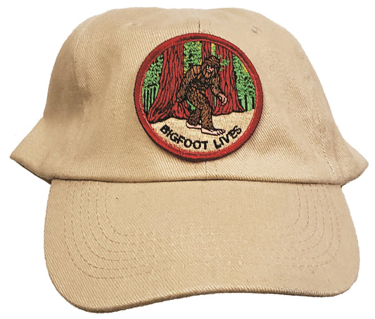 BIGFOOT LIVES khaki  cotton low profile cap