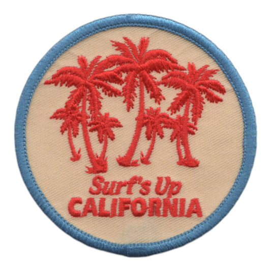 Wholesale California Patch – Surfs Up Surfing Palm Trees – Iron On Souvenir Travel Patch – CA Embellishment or Applique 3″ (Copy)