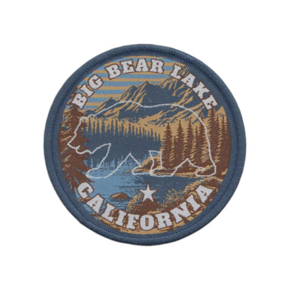 California Patch – Big Bear Lake CA Souvenir – Travel Iron On Applique CO Patch Embellishment 2.5" Woven Badge Emblem