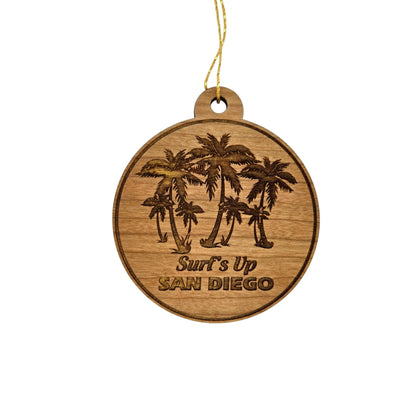 Wholesale San Diego Surfs Up Palm Trees Ornament Souvenir