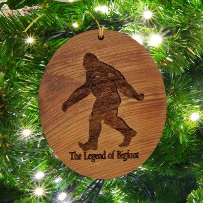 Bigfoot Ornament - Legend of Bigfoot - California Redwood