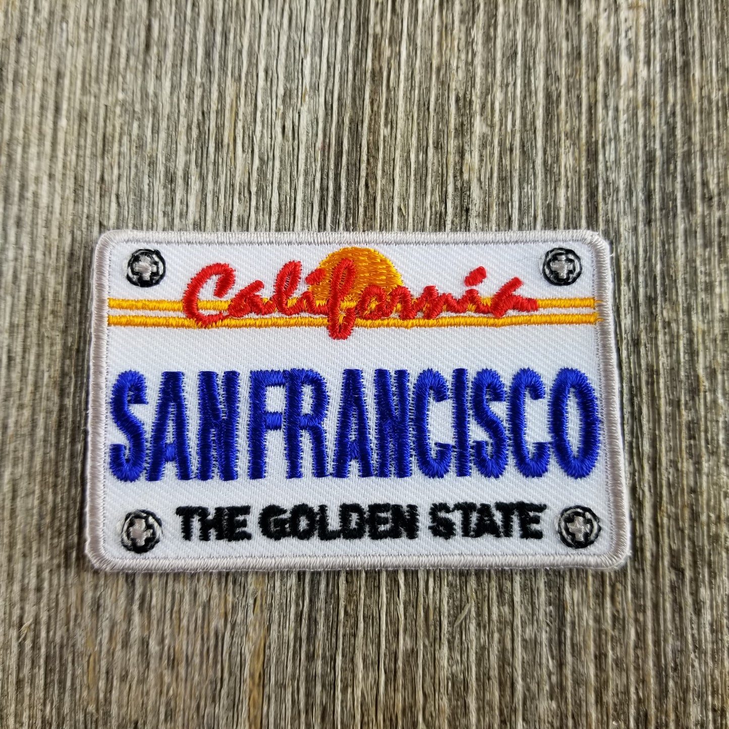 San Francisco Patch - California Golden State - CA License Plate Souvenir Badge Emblem Applique