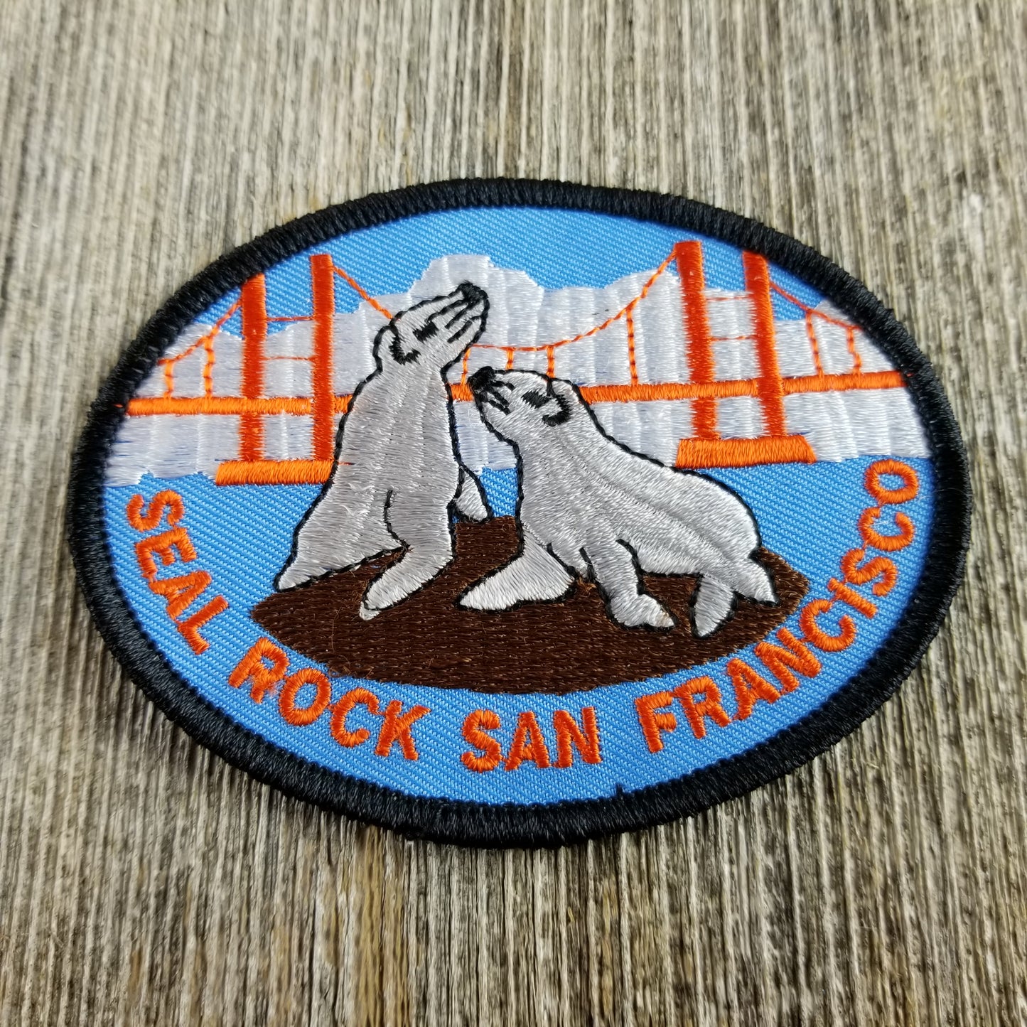 San Francisco Patch - Seal Rock- Golden Gate Bridge California Souvenir Badge Emblem Applique