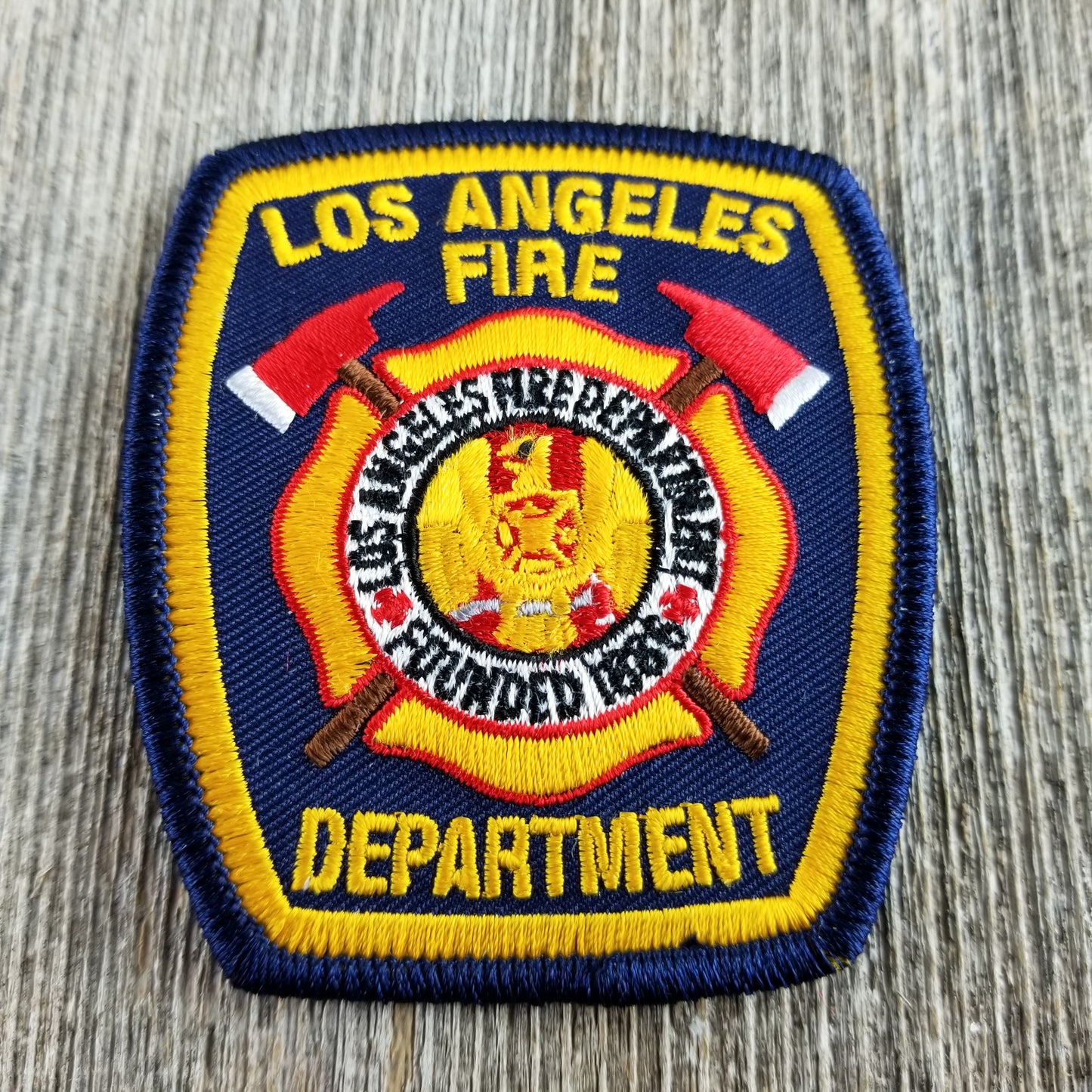 Los Angeles Patch - CA Souvenir - Fire Department Iron On Souvenir Badge Emblem Applique