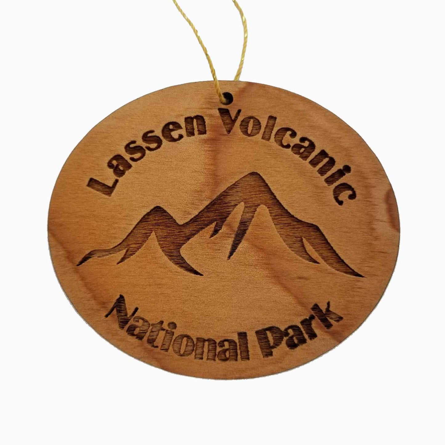 Wholesale Mt Lassen Ornament Wood California Souvenir Lassen Volcanic National Park CA Mountain