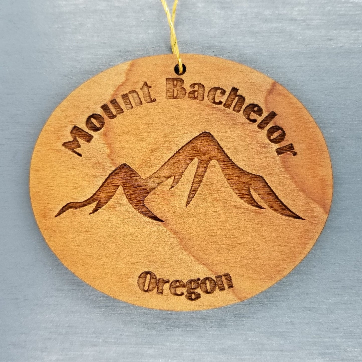 Wholesale Mount Bachelor Ornament Mountains Oregon Wood Souvenir