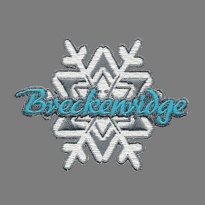 Breckenridge Colorado Patch – Ski Patch- CO Resort Patch – Colorado Souvenir – Travel Patch – Iron On – Snowflake Applique