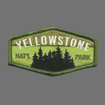 Yellowstone National Park Wyoming Patch – WY Travel Patch – Souvenir Patch 3.25" Iron On Montana Idaho Sew On Embellishment Applique