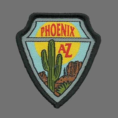 Arizona Patch – Phoenix AZ Cactus Grand Canyon State – Travel Patch AZ Souvenir Embellishment or Applique AZ State 2" Iron On