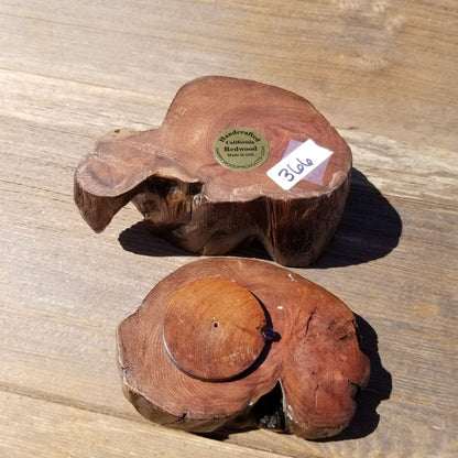 Handmade Ring Box Wood Box with Redwood Rustic Handmade California Redwood Jewelry Box Storage Box Token Ashes #366