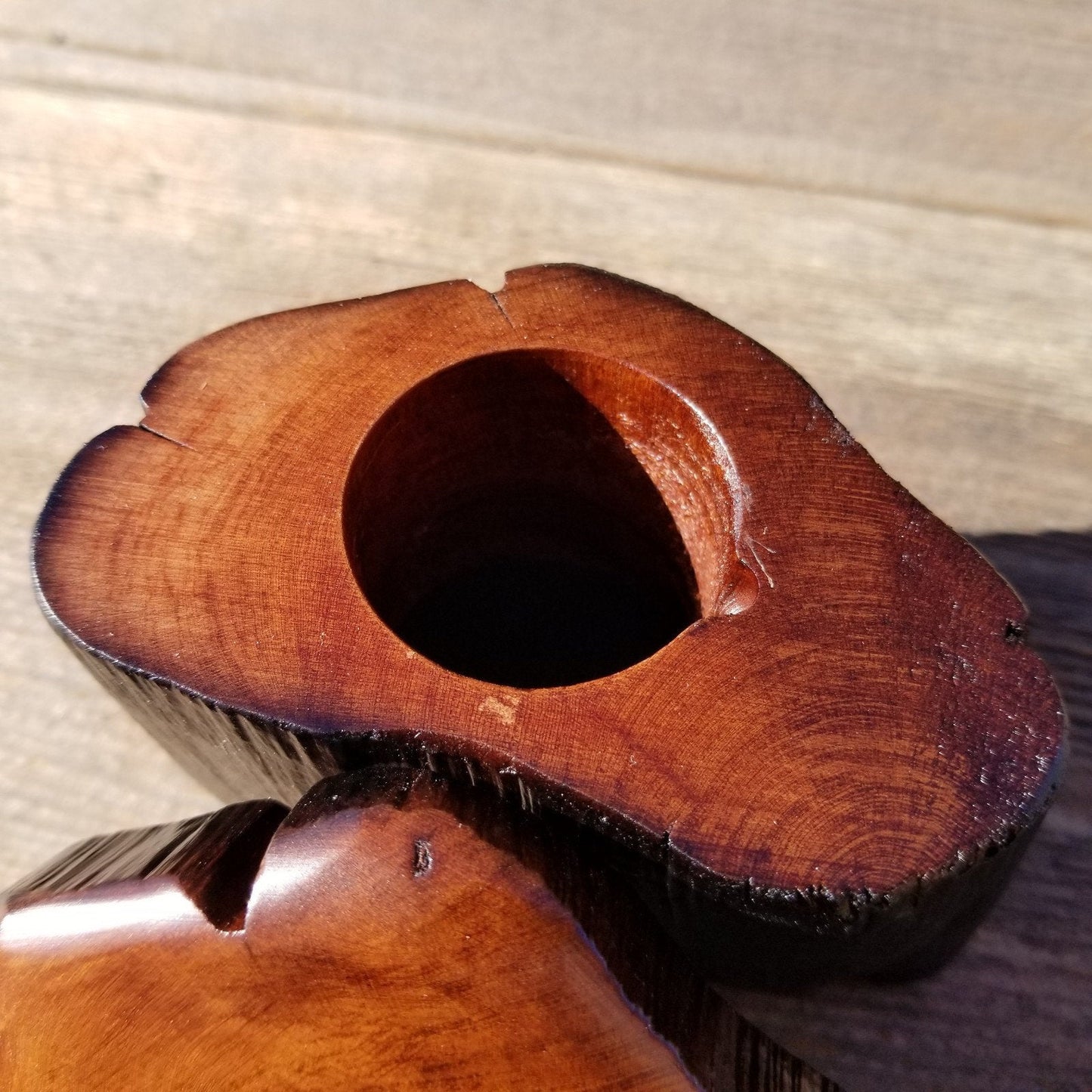 Wood Ring Box Redwood Rustic Handmade California Redwood Jewelry Box Storage Box Token Ashes #320