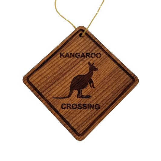 Wholesale Kangaroo Crossing Ornament - Kangaroo Wood Souvenir