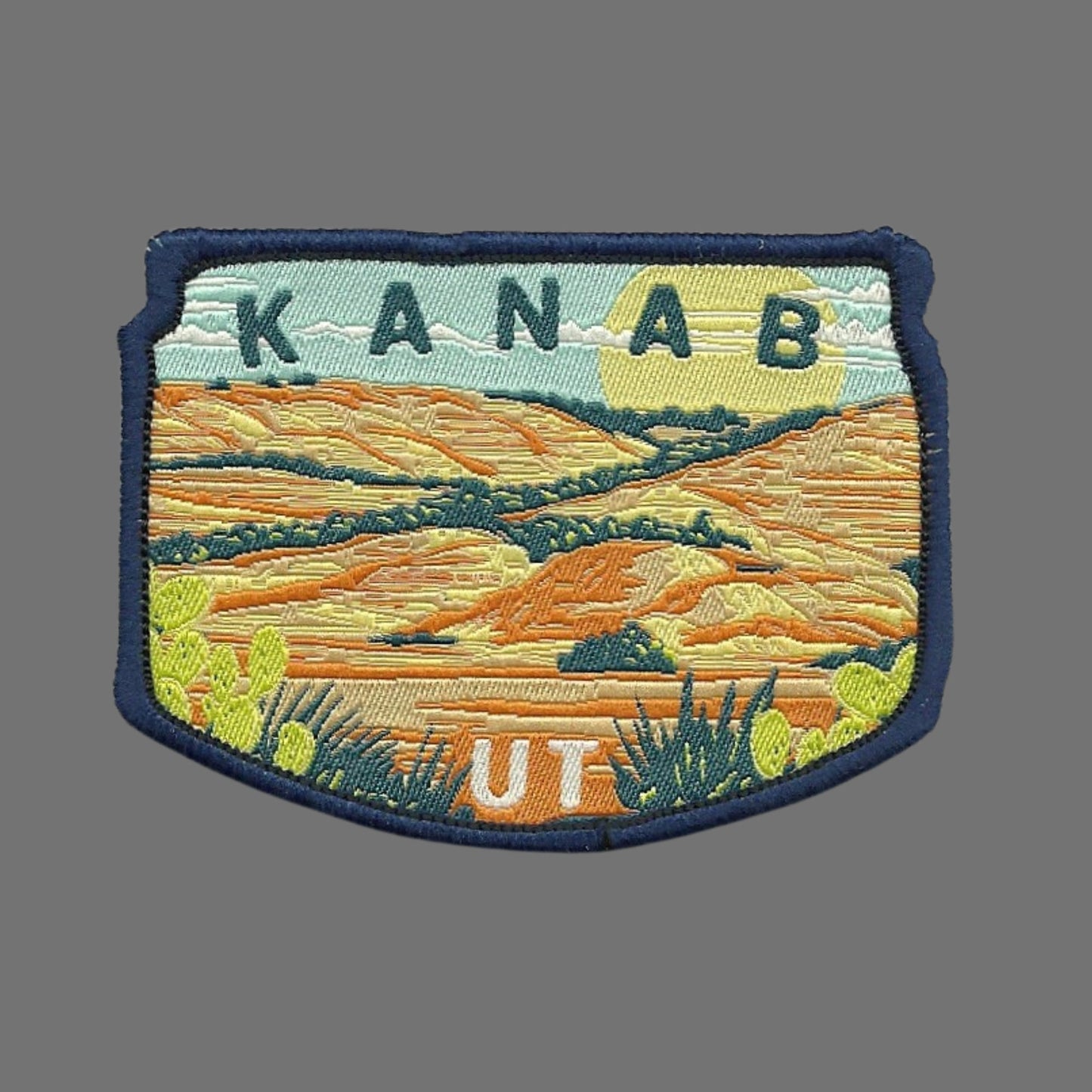 Utah Patch – UT Kanab Utah Travel Patch – Souvenir Patch – Embellishment Applique –  3" Iron On Woven