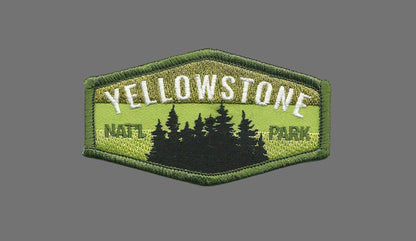 Yellowstone National Park Wyoming Patch – WY Travel Patch – Souvenir Patch 3.25" Iron On Montana Idaho Sew On Embellishment Applique