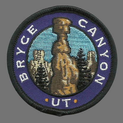 Bryce Canyon National Park – Thors Hammer Utah Travel Patch Iron On – UT Souvenir Patch – Embellishment Applique – 2.5″ Badge Accessory