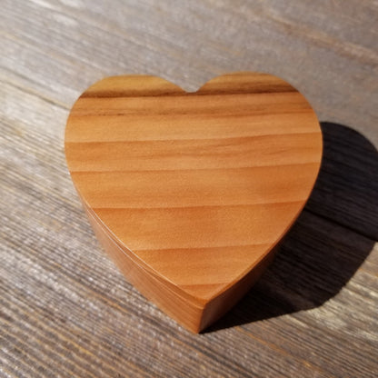 Handmade Wood Box with Redwood Heart Ring Box California Redwood #452 Christmas Gift Anniversary Gift Ideas