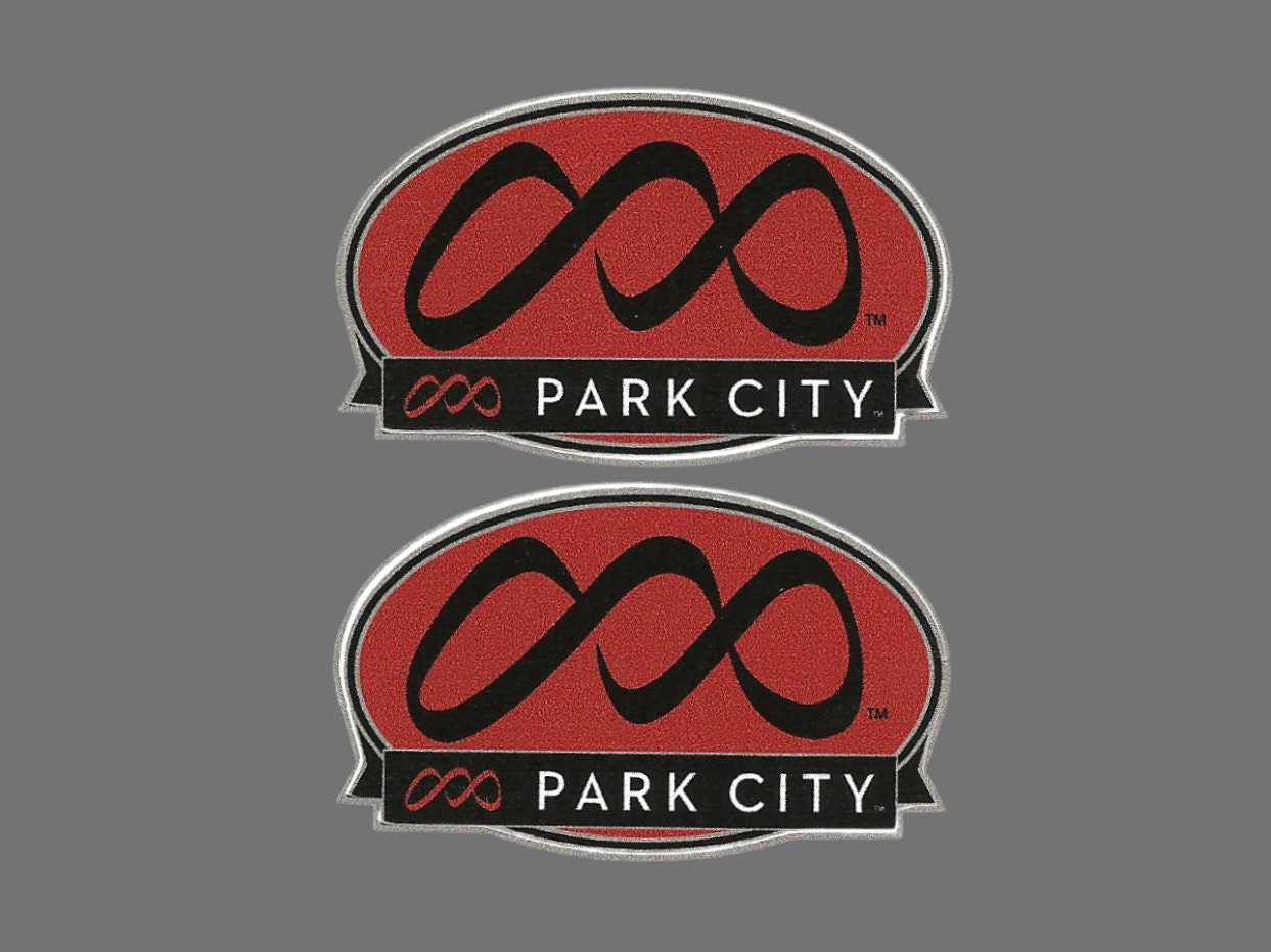 Park City Utah Decals x2 Mountain Resort Logo - Travel Sticker – UT Souvenir Decal – Travel Gift 2.25"" Made in USA Decal Water Bottle Ski