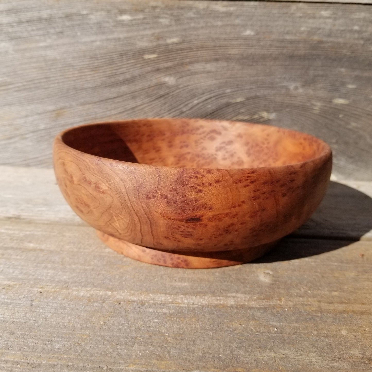 Redwood Burl Bowl Hand Turned 5 Inch Wood Salad Bowl Gorgeous Grain #440 Wood Art California Redwood 7 Inch