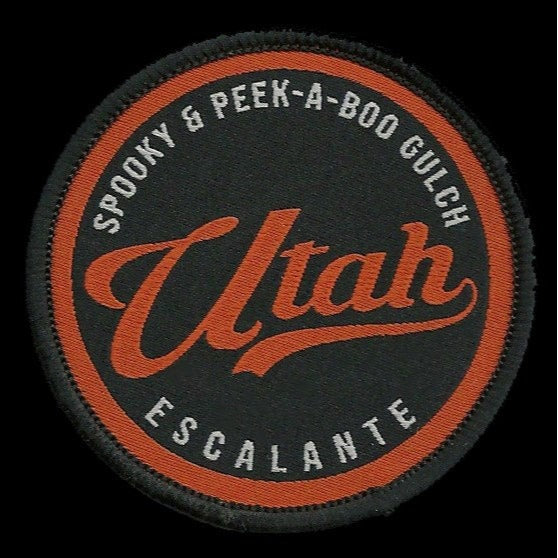 Utah Patch – UT Escalante Spooky Peek A Boo Gulch - Travel Patch – Souvenir Patch – Embellishment Applique –  2.5" Iron On