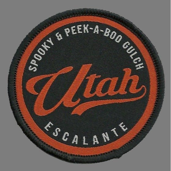 Utah Patch – UT Escalante Spooky Peek A Boo Gulch - Travel Patch – Souvenir Patch – Embellishment Applique –  2.5" Iron On