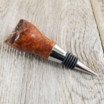 Wine Stopper Redwood Live Edge - Rustic Redwood Burl - Wedding Gift #298