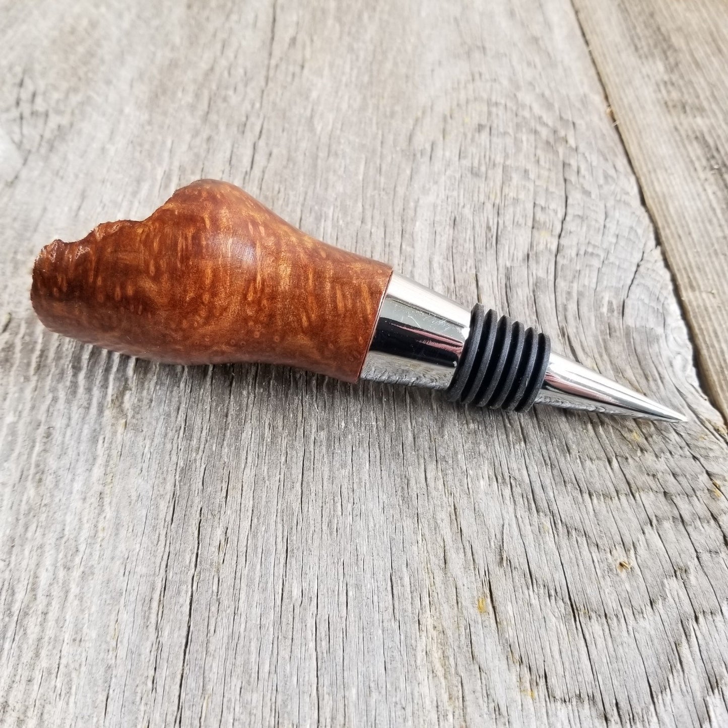 Wine Stopper Redwood Live Edge - Rustic Redwood Burl - Wedding Gift #298