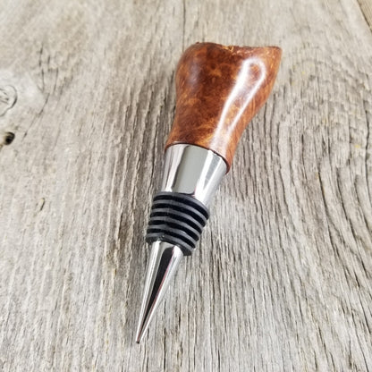 Wine Stopper Redwood Live Edge - Rustic Redwood Burl - Wedding Gift #298