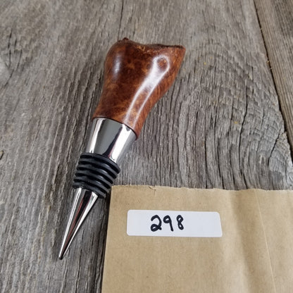 Wine Stopper Redwood Live Edge - Rustic Redwood Burl - Wedding Gift #298