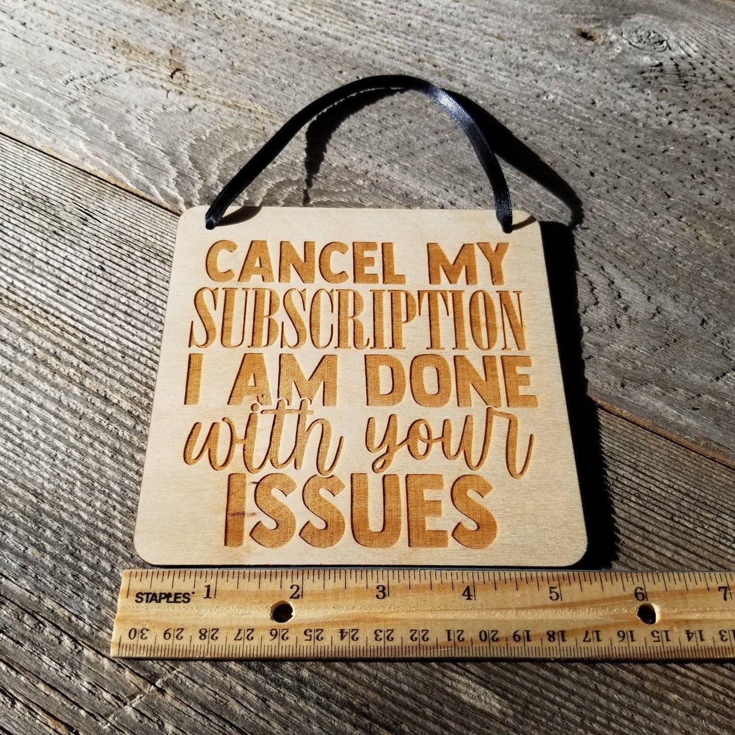 Funny Sign -Caution I Have No Filter - Hanging Sign - Office Sign Sarcastic Humor Wood Plaque Engraved Snarky Saying Quote Sign