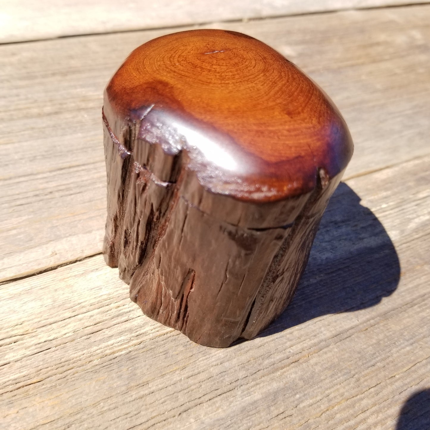 Handmade Wood Box with Redwood Rustic Handmade Ring Box California Redwood #373 Christmas Gift Anniversary Gift Ideas