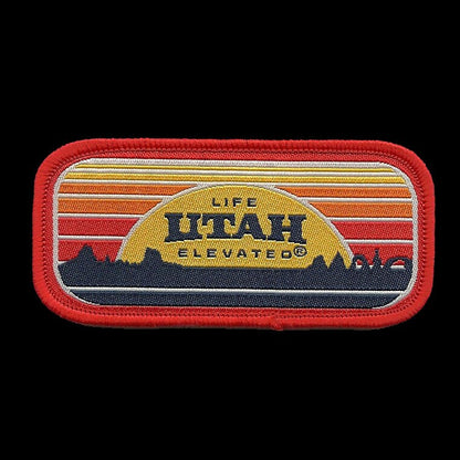 Utah Patch – UT Life Elevated - Travel Patch – Souvenir Patch – Embellishment Applique –  3.25" Iron On