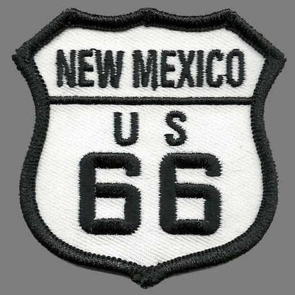 New Mexico Route 66 Patch - Iron On US Road Sign – Souvenir Travel NM Badge Emblem