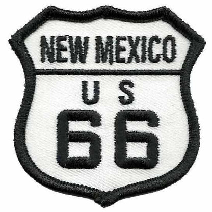 New Mexico Route 66 Patch - Iron On US Road Sign – Souvenir Travel NM Badge Emblem