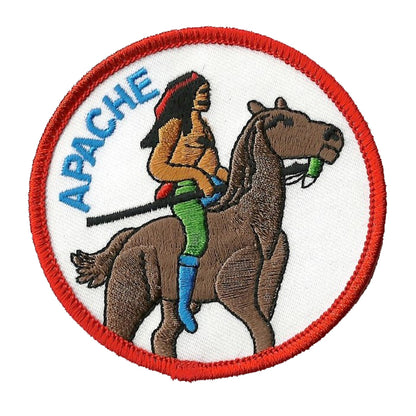 Apache Patch - Native American Indian Souvenir Badge Emblem