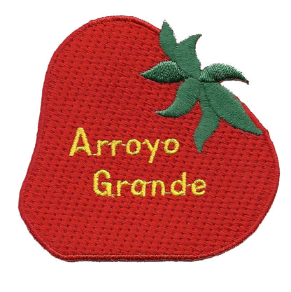 California Patch - Arroyo Grande - Strawberry Iron On Souvenir Badge Emblem