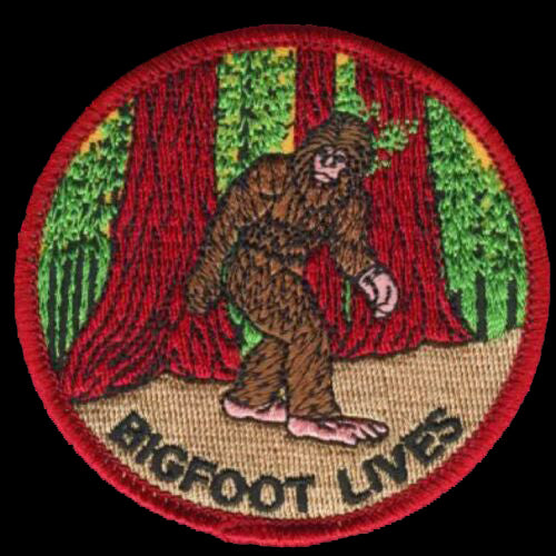 Bigfoot Lives Patch Iron On Sasquatch Forest Souvenir Badge Emblem Applique