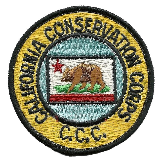 California Patch - California Conservation Corps - CCC Souvenir Badge Emblem Applique