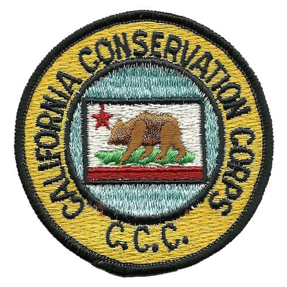 California Patch - California Conservation Corps - CCC Souvenir Badge Emblem Applique