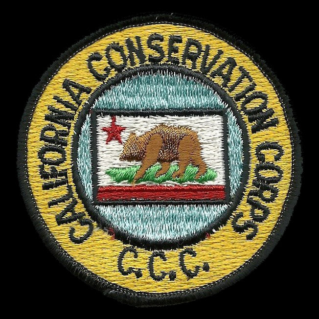 California Patch - California Conservation Corps - CCC Souvenir Badge Emblem Applique