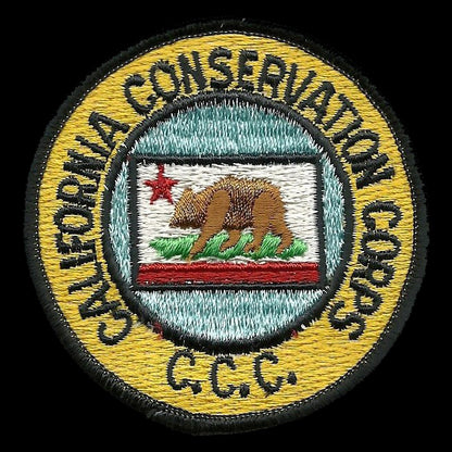 California Patch - California Conservation Corps - CCC Souvenir Badge Emblem Applique