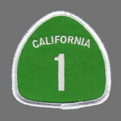 US Highway 1 California Hwy Patch Iron On Souvenir Applique Badge Emblem Accessory