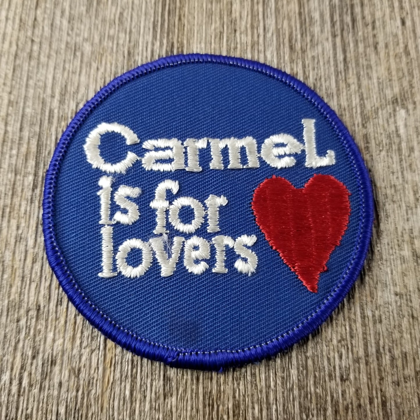 Vintage California Patch - Carmel is for Lovers - Heart - Iron on Patch - Carmel Patch Souvenir Badge Emblem