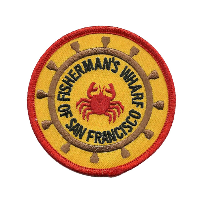 San Francisco California Fisherman's Wharf Patch Iron on Souvenir Badge Emblem Applique