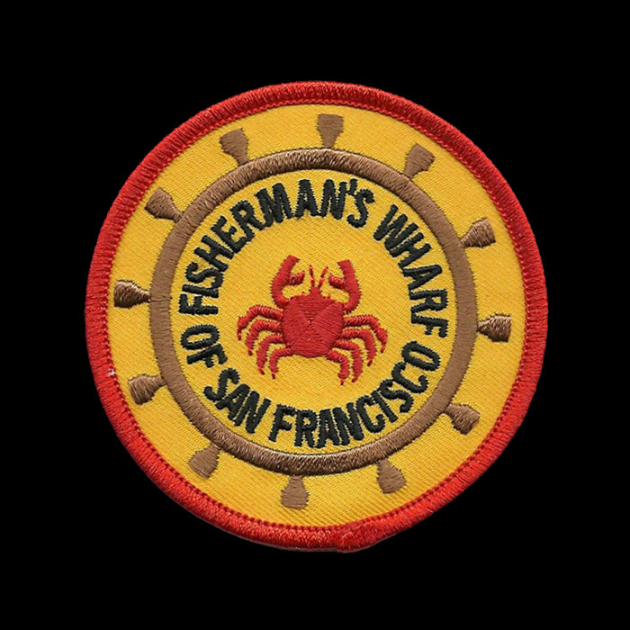 San Francisco California Fisherman's Wharf Patch Iron on Souvenir Badge Emblem Applique