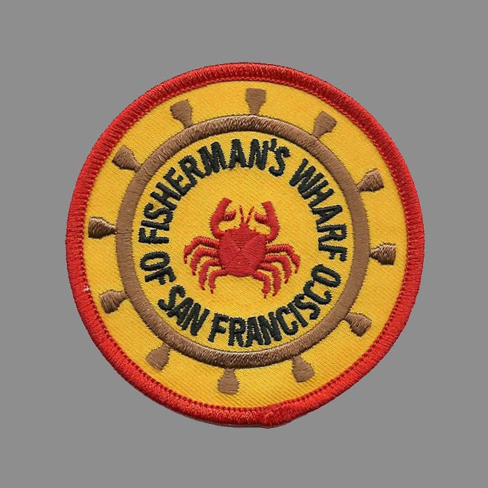 San Francisco California Fisherman's Wharf Patch Iron on Souvenir Badge Emblem Applique