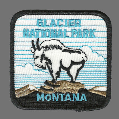 Glacier National Park Patch Iron On - Montana Souvenir Badge Emblem Applique